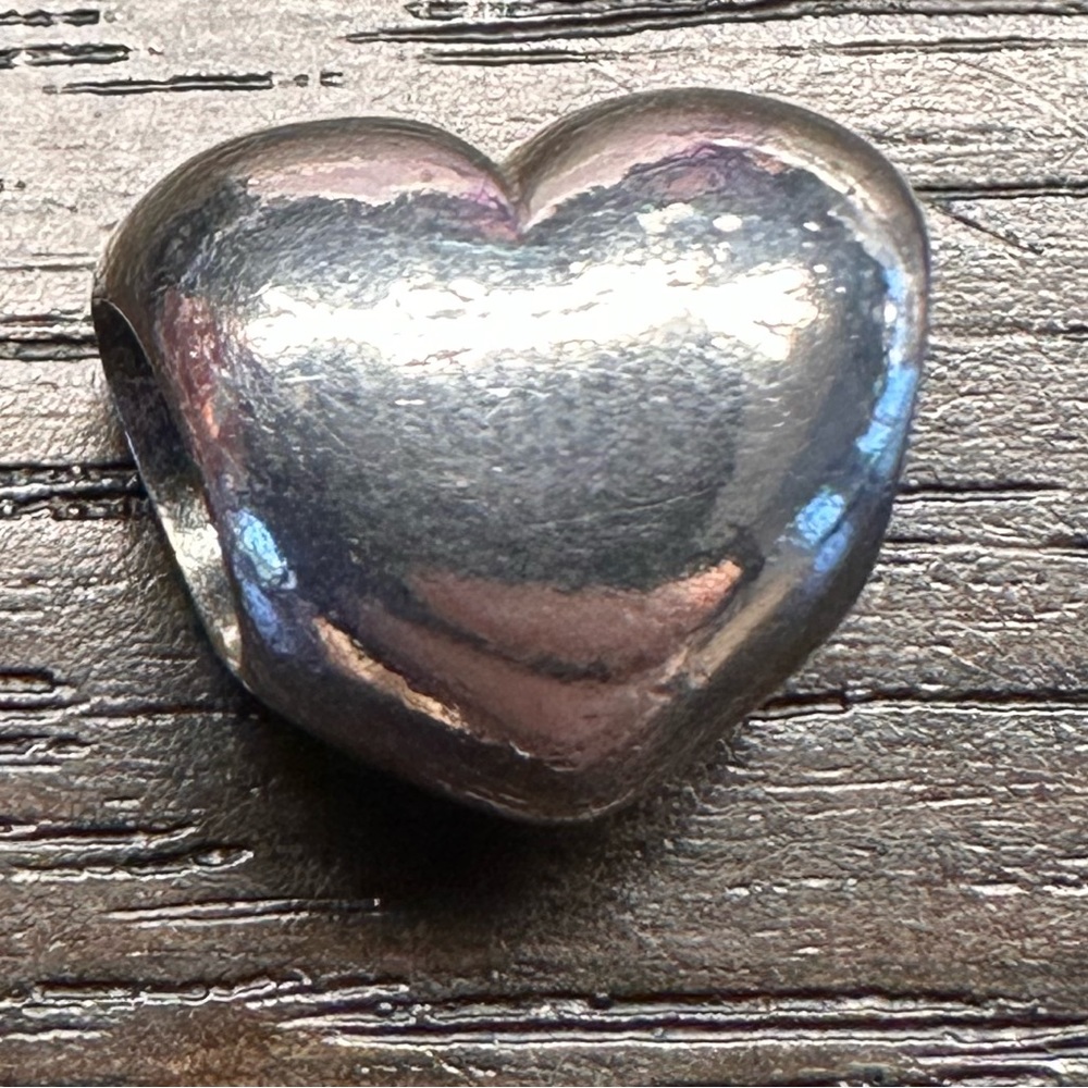 Pandora Heart Charm, Puffy Smooth